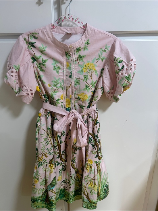 j. marie Dresses & Skirts - Women's Pink Floral Tie-Waist Dress J.Marie